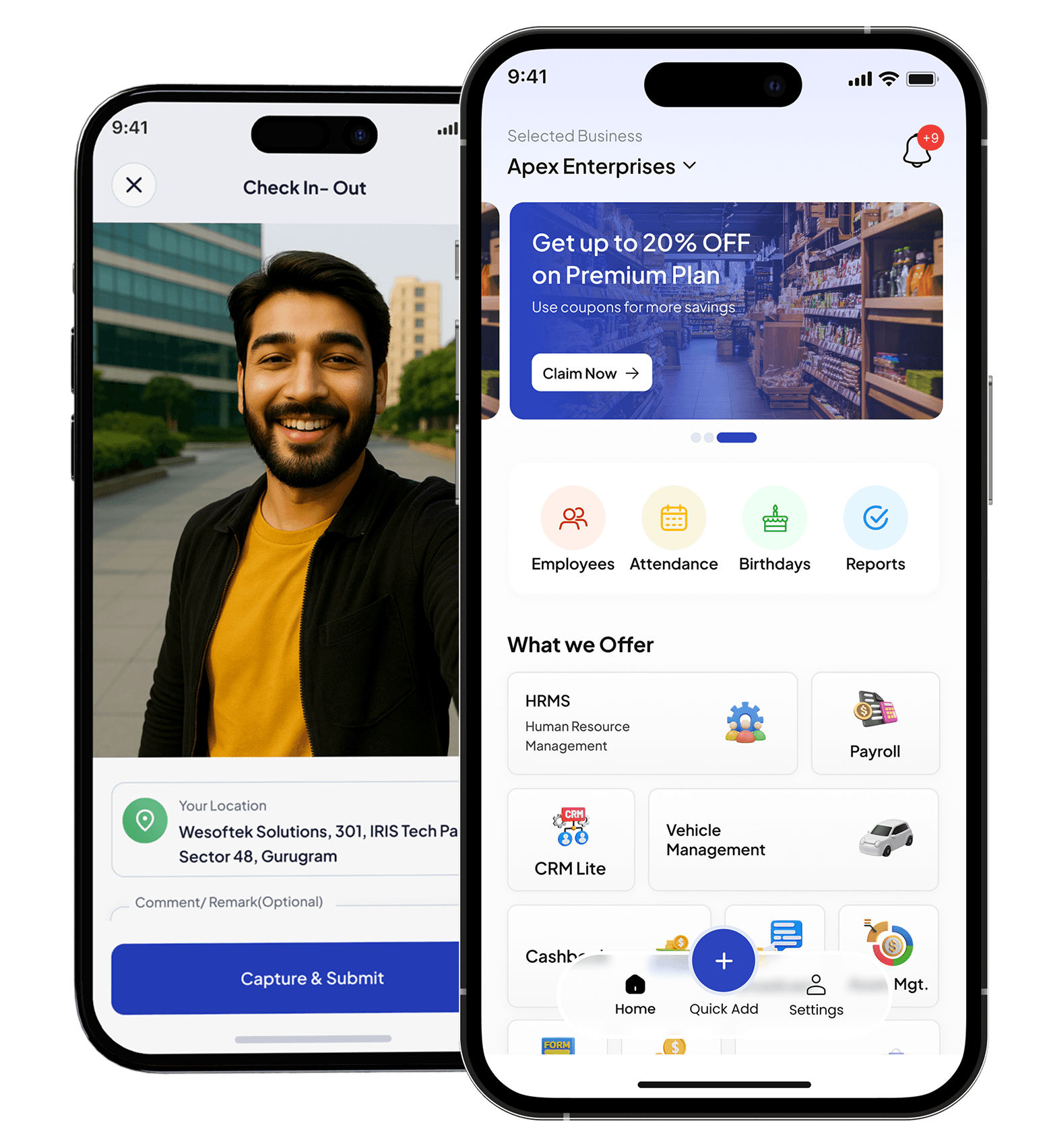 SuperManage mobile app